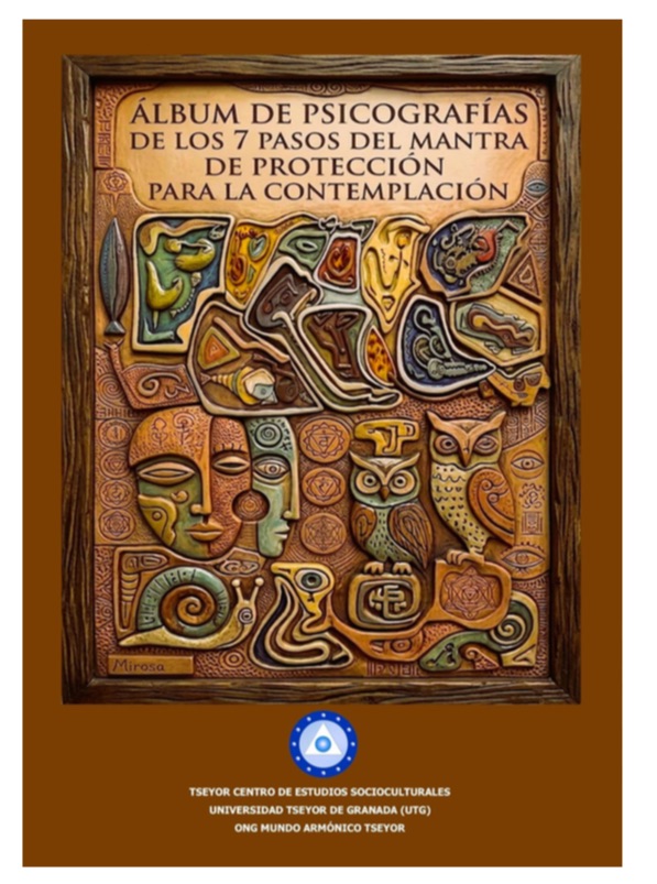 Álbum de psicografias de los 7 pasos del mantra de protección para la contemplación
